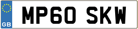 Trailer License Plate